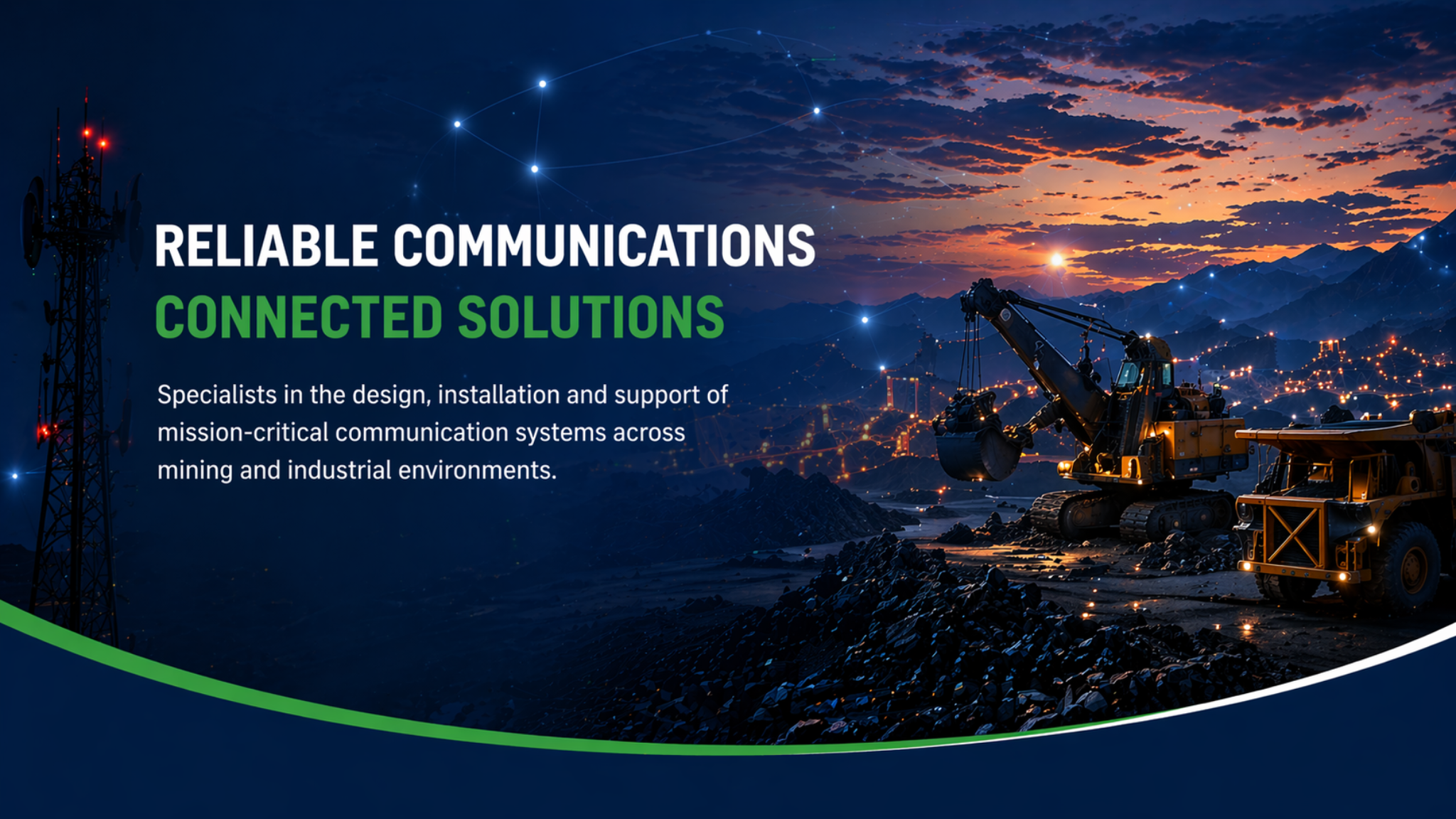 Reliable communications connected solutions banner