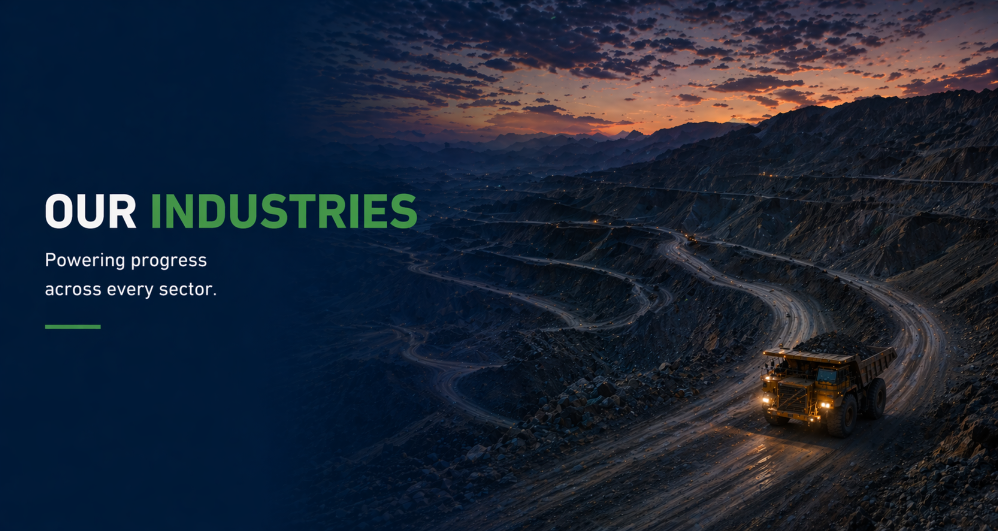 Our industries banner
